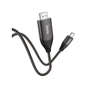 Кабель мультимедийный USB-C to HDMI M 2.0m 4K30Hz gray HOCO (6931474755025) - уменьшенное изображение 2