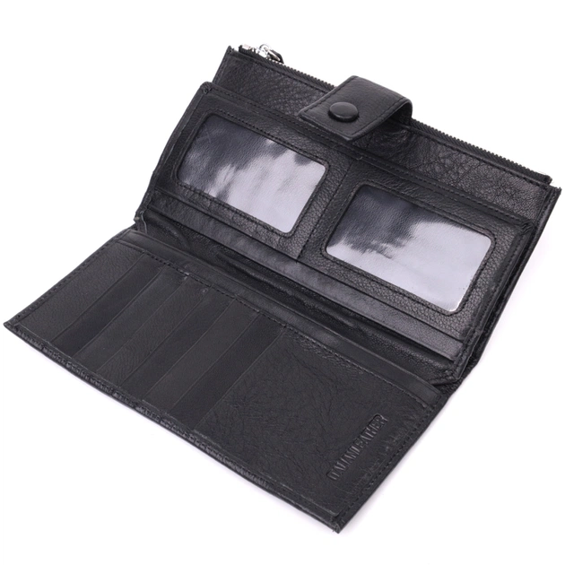 Гаманець ST Leather З натуральної шкіри Чорний (22537) - зображення 6