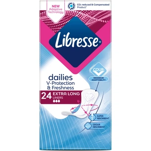Щоденні прокладки Libresse Dailies Fresh Extra Long 24 шт. (7322540062656) зображення 1