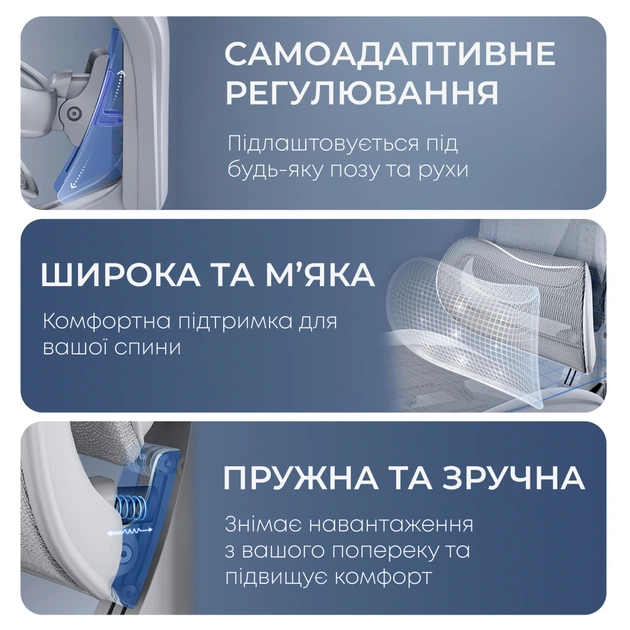 Офісне крісло Sihoo Крісло офісне з підставкою для ніг Sihoo DORO C300L Mesh White with foo (DORO-C300L-A3-102-JT) - зображення 12