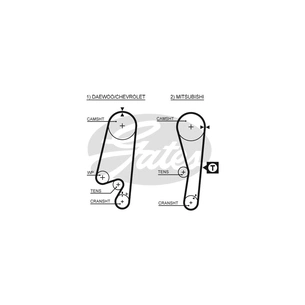 Ремінь ГРМ Gates 5434XS зображення 1