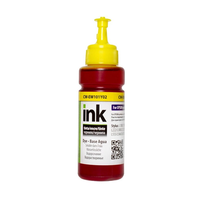 Чернила ColorWay Epson L-100/L200Yellow (CW-EW101Y01) - изображение 1