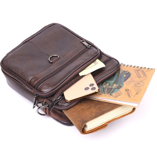 Сумка Vintage Шкіряна Коричнева (21272) - зображення 9