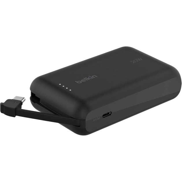 Батарея універсальна Belkin 10000mAh, 20W, USB-C, Black (BPB021HQBK) - зображення 6