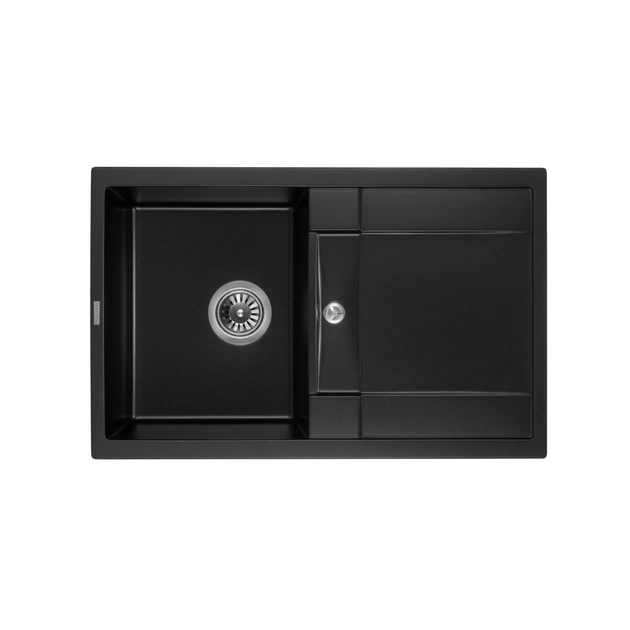 Мийка кухонна GRANADO VALENCIA black shine (gr0701) - зображення 1