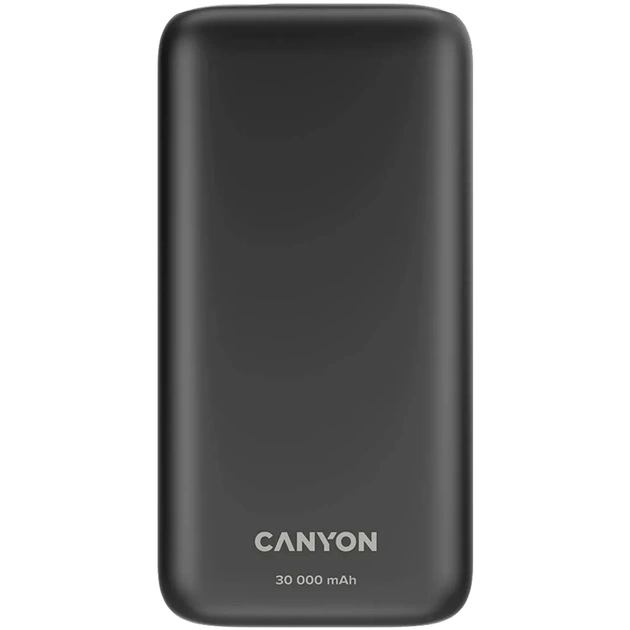 Батарея універсальна Canyon PB-301 30000mAh PD/20W, QC/3.0 (CNE-CPB301B) - зображення 1