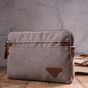 Сумка Vintage З текстилю Сіра (21259) - зменшене зображення 9