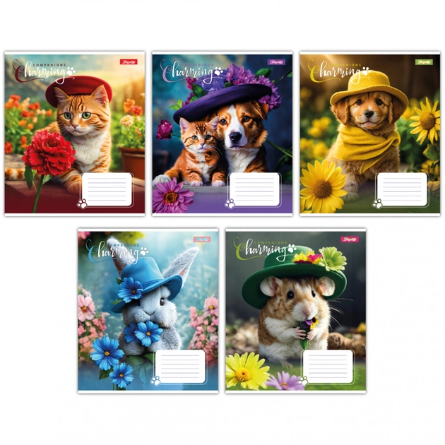 Зошит 1 вересня Charming companions А5 12 аркушів лінія (767218) - зображення 1