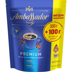 Кофе Ambassador Premium растворимый 400 г (am.53444) изображение 1