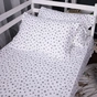 Постільна білизна MirSon 016 White Stars Фланель 2 x 160 x 220 Сімейний Євро (2200009652165) - зменшене зображення 6