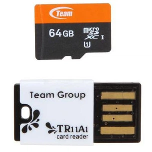 Карта пам'яті Team 64GB microSD Class 10 UHS-I (TUSDX64GUHS29) зображення 1