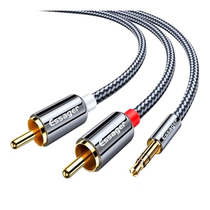 Кабель мультимедійний 3.5mm M to 2xRCA M 3.0m Essager (EYPZJ-MYC0G) picture 1