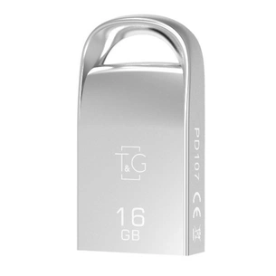 USB флеш накопичувач T&G 16GB 107 Metal Series Silver USB 2.0 (TG107-16G) зображення 1