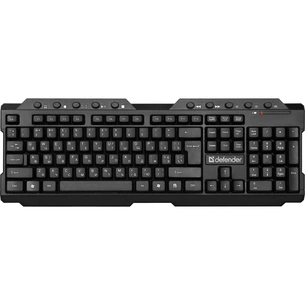 Клавіатура Defender Element HB-195 Wireless UKR Black (45189) зображення 1