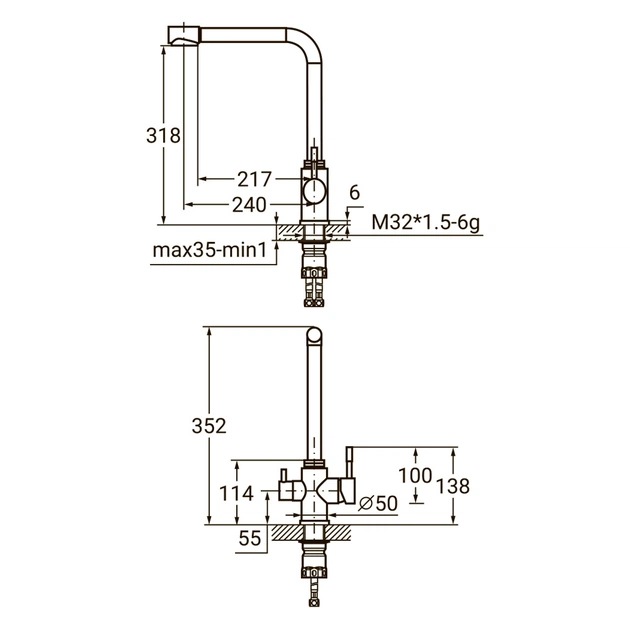 Змішувач AQUATICA KT-4B770P - picture 6