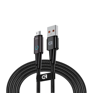 Дата кабель USB 2.0 AM to Micro 5P 1.2m 12W black Armorstandart (ARM75866) зображення 1