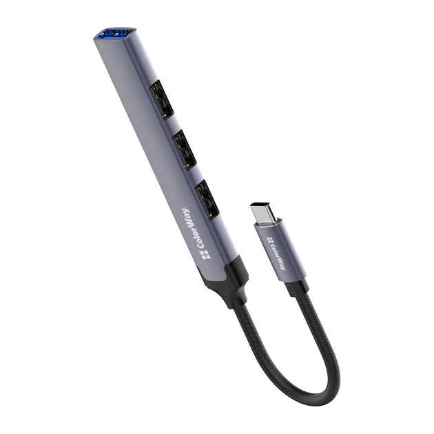 Концентратор ColorWay USB-C 4-в-1 USB2.0х3/USB3.0 (CW-HUB04) - picture 1