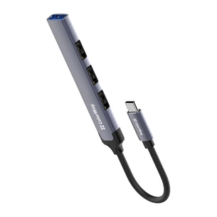 Концентратор ColorWay USB-C 4-в-1 USB2.0х3/USB3.0 (CW-HUB04) зображення 1