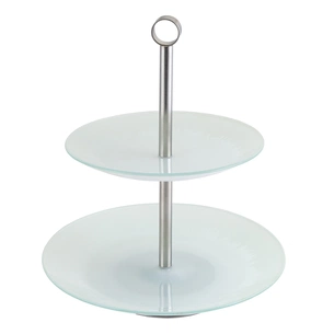 Фруктовниця Viva Silver Base Двоярусна 25 / 20 см (S3020SS/M2-Silver) зображення 1