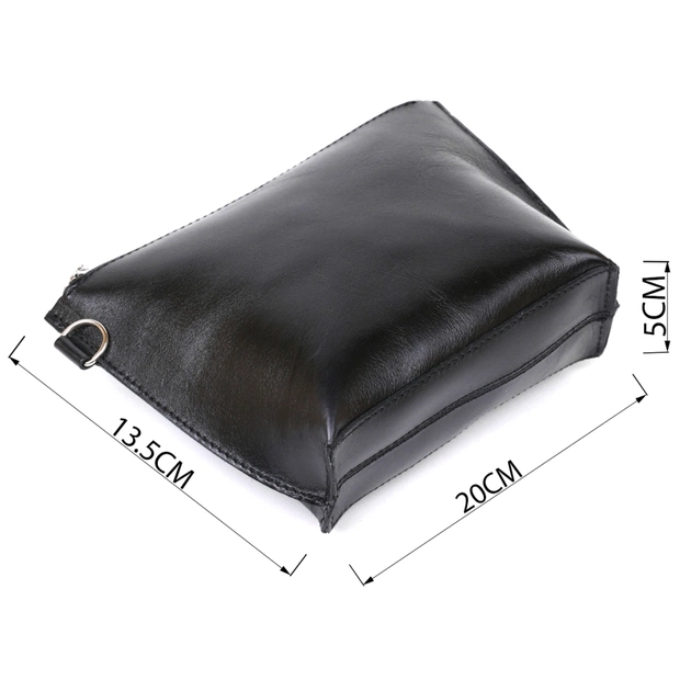 Косметичка Shvigel Шкіряна Чорна (16409) - зображення 3