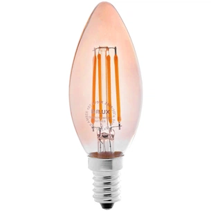 Лампочка Delux BL37B 4 Вт 2700K amber 220В E14 filament (90011682) picture 1