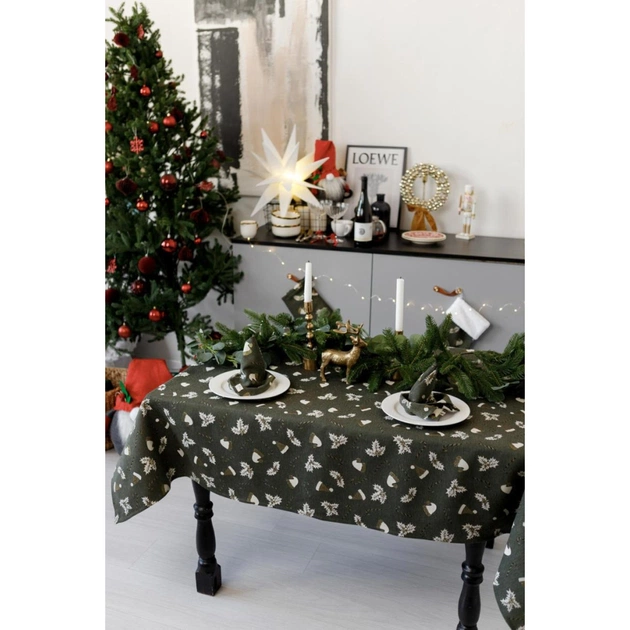 Скатертина Прованс Шапочки на зеленому 136х180 см (036858) - picture 8