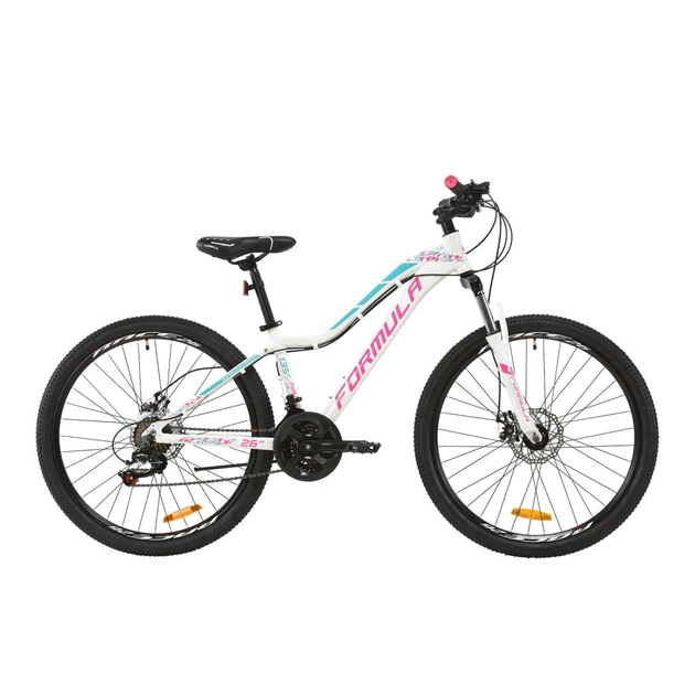 Велосипед Formula 26" MYSTIQUE 1.0 AM DD рама-13,5" 2020 біло-малиновий з бірюзовим (OPS-FR-26-360) - зображення 1