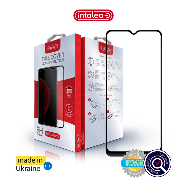 Стекло защитное Intaleo Full Glue Oppo A17k Black (1283126593680) - изображение 1