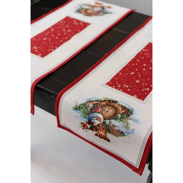 Доріжка на стіл Прованс гобеленова Різдвяне багаття 35х100 см (036899) - picture 8