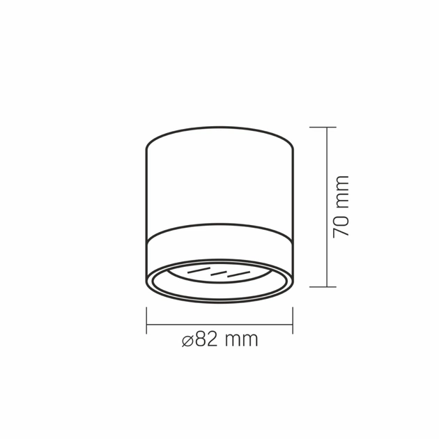 Світильник Videx IP44 під лампу GX53 (VL-SPF19A-W) - picture 4