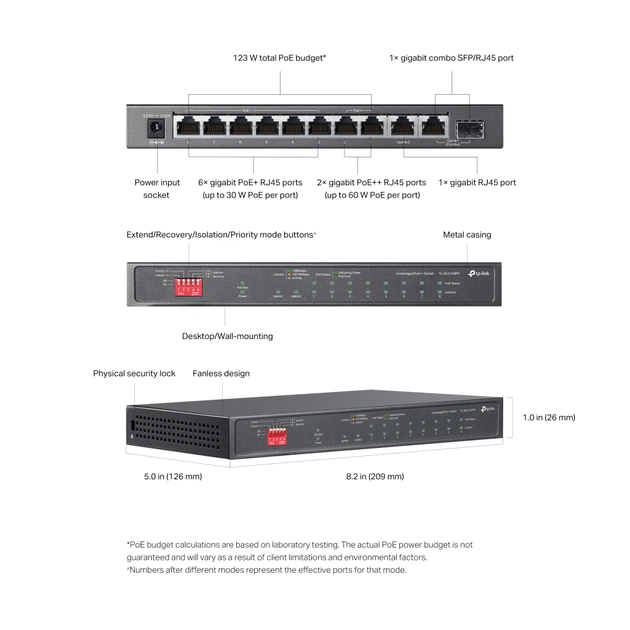 Комутатор мережевий TP-Link TL-SG1210PP - picture 9