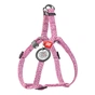 Шлея для котів WAUDOG Re-cotton з QR паспортом XS Ш 10 мм В=С: 28-40 см рожева (16707) - зменшене зображення 1