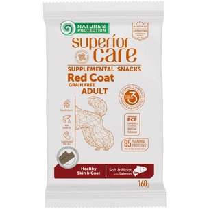 Ласощі для собак Nature's Protection Superior Care Red Coat Healthy Skin & Coat 160 г (KIKNPSC47273) зображення 1