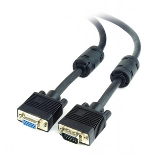 Кабель мультимедійний VGA M/F 3.0m Cablexpert (CC-PPVGAX-10B) зображення 1