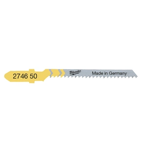 Полотно Milwaukee для лобзика T119BO, 50мм/ крок зуба 2,0мм, 5шт, фігурний різ, деревина (4932274650) зображення 1