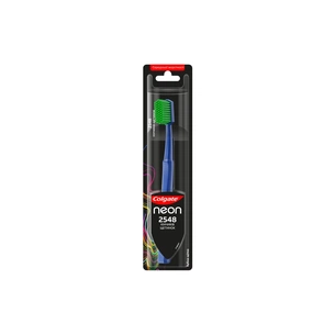 Зубна щітка Colgate Neon 2548 кінчиків щетинок середньої жорсткості Синя (2172000000025) зображення 1