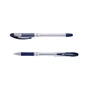 Ручка масляна Buromax MaxOFFICE, 0,7 мм, гум. грип, пласт. корпус, сині чорнила (BM.8352-01) - зменшене зображення 1