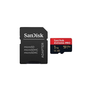 Карта пам'яті SanDisk 1 TB microSDXC UHS-I U3 Extreme Pro+SD Adapter (SDSQXCD-1T00-GN6MA) зображення 1