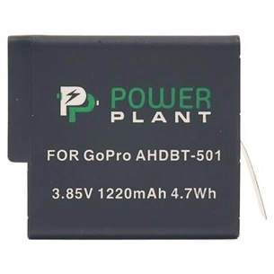 Акумулятор до фото/відео PowerPlant GoPro AHDBT-501 1220mAh (CB970124) зображення 1