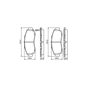 Гальмівні колодки Bosch 0 986 494 308 зображення 1