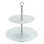 Фруктовниця Viva Silver Base Двоярусна 25 / 20 см (S3020SS/M2-Silver) - зменшене зображення 1