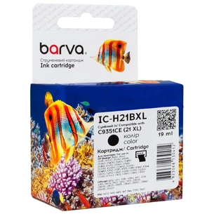 Картридж Barva HP 21XL (C9351AE/C9351CE) 475c, black (IC-H21BXL) зображення 1