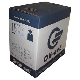 Кабель сетевой OK-Net FTP 500м cat.5e, внешний (F/UTP-cat.5E) (КППЭ-ВП (100) 4*2*0,51 / 500) изображение 1