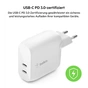 Зарядний пристрій Belkin 40W 2хUSB-С PD white (WCB006VFWH) - зменшене зображення 6
