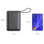 Батарея універсальна SWISSTEN 20000mAh SPACE 22/5W PD QC w/built-in cables USB-C/LIGHTNING Silver (8595217490598) - зменшене зображення 3