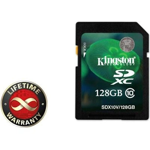 Карта пам'яті Kingston 128Gb SDHC class 10 (SDX10V/128GB) зображення 1