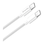 Дата кабель USB-C to USB-C 2.0m 5A 100W zinc alloy braided white ColorWay (CW-CBPDCC099-WT) - уменьшенное изображение 2