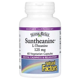 Вітамінно-мінеральний комплекс Natural Factors L-теанін, 250 мг, Stress-Relax, Suntheanine, L-Theanine, 60 вегетаріанських до (NFS-04830) зображення 1