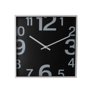 Настінний годинник Optima SQUARE пластиковий, чорний (O52101) зображення 1