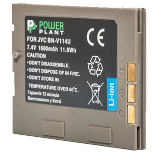 Акумулятор до фото/відео PowerPlant JVC BN-V114U (DV00DV1356) зображення 1